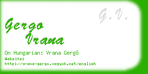 gergo vrana business card